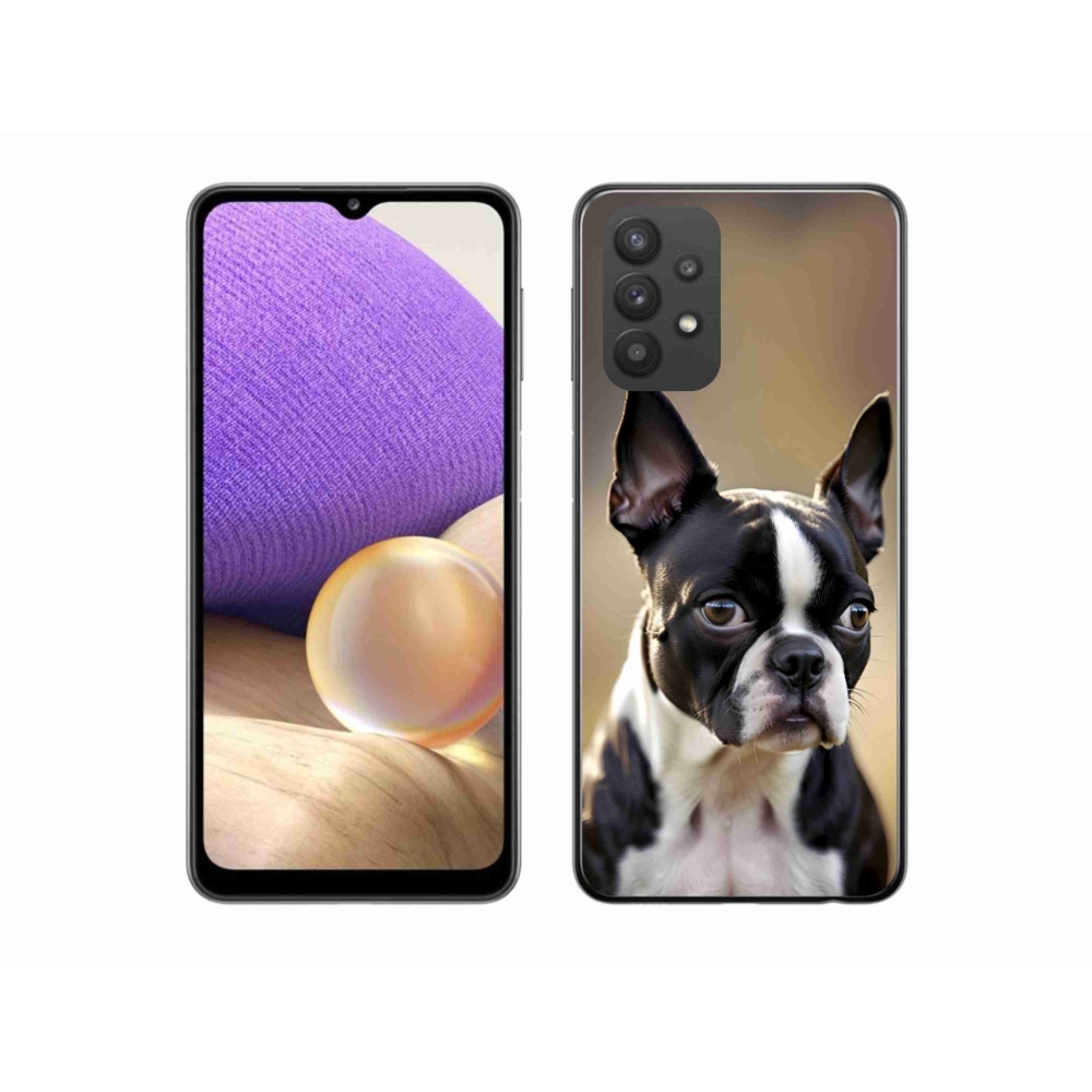 Gélový kryt mmCase na Samsung Galaxy A32 5G - bostonský teriér