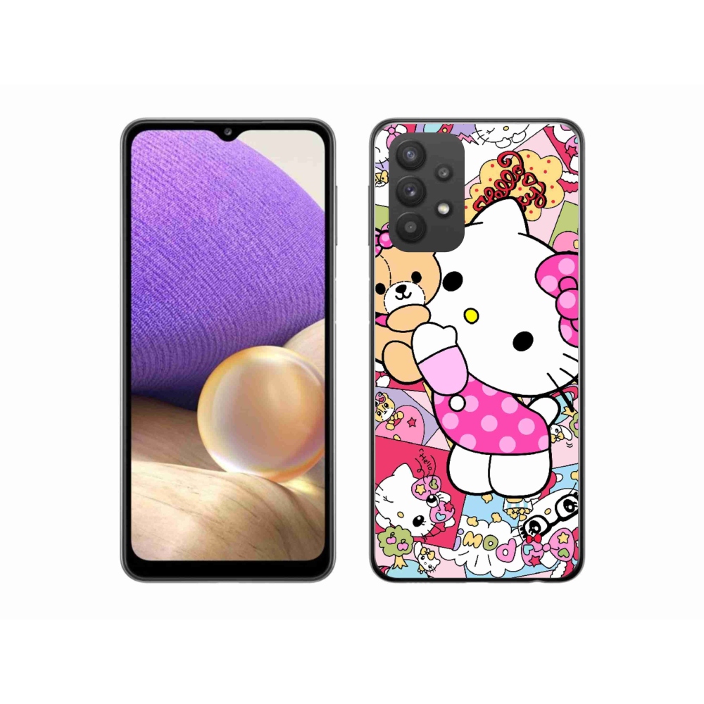 Gélový kryt mmCase na Samsung Galaxy A32 5G - cute kitty