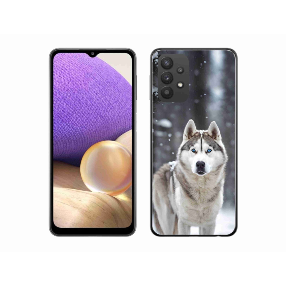 Gélový kryt mmCase na Samsung Galaxy A32 5G - husky 2
