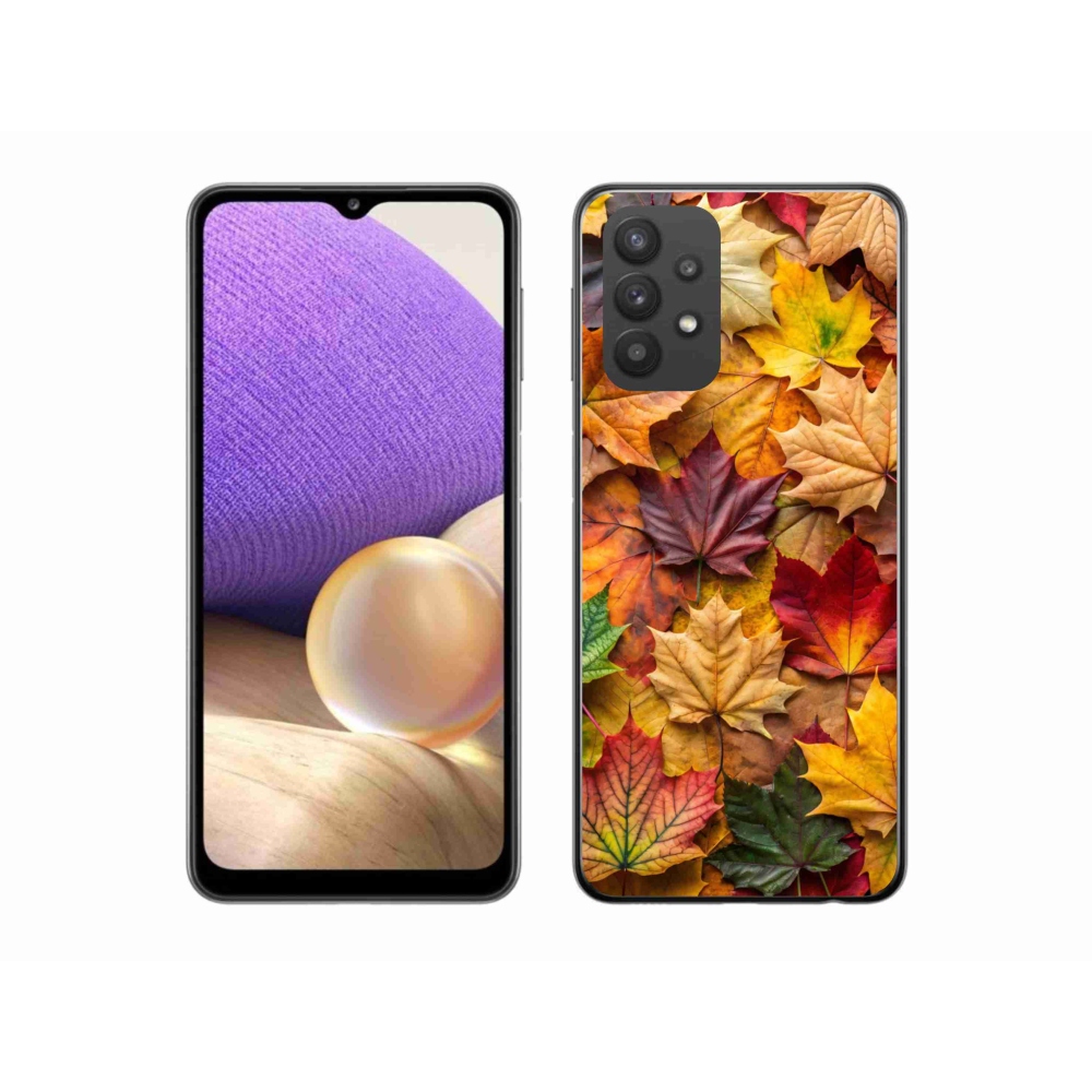 Gélový kryt mmCase na Samsung Galaxy A32 5G - javorové listy 2