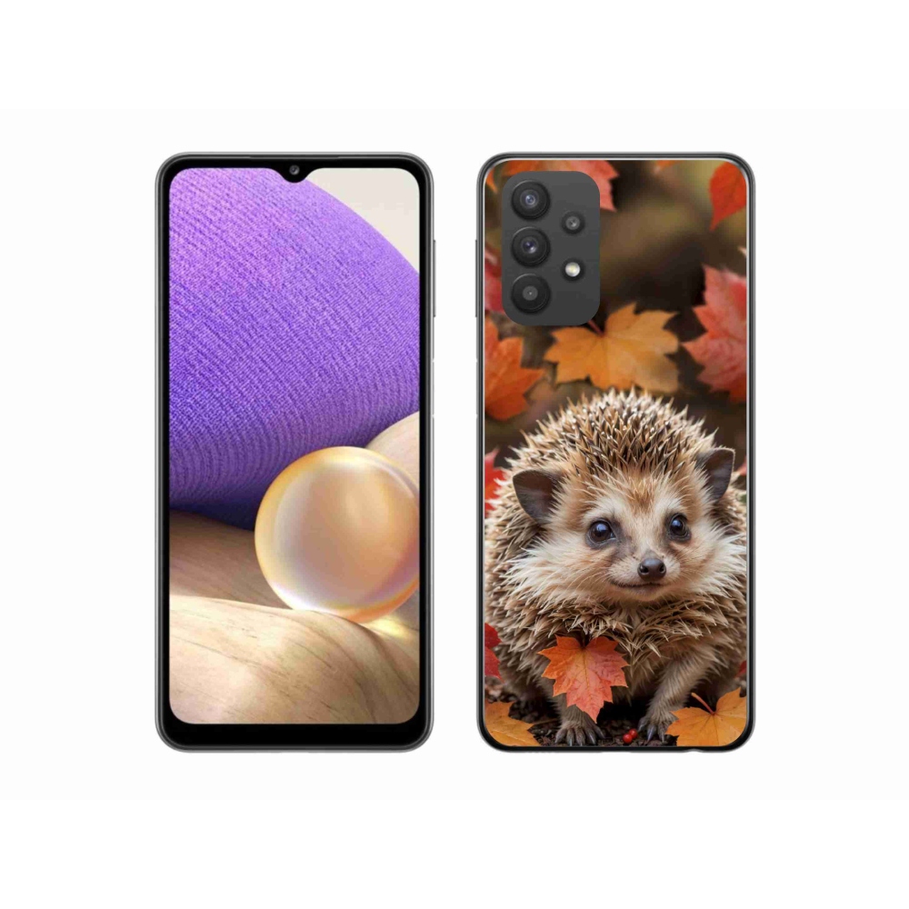 Gélový kryt mmCase na Samsung Galaxy A32 5G - ježko v lístia