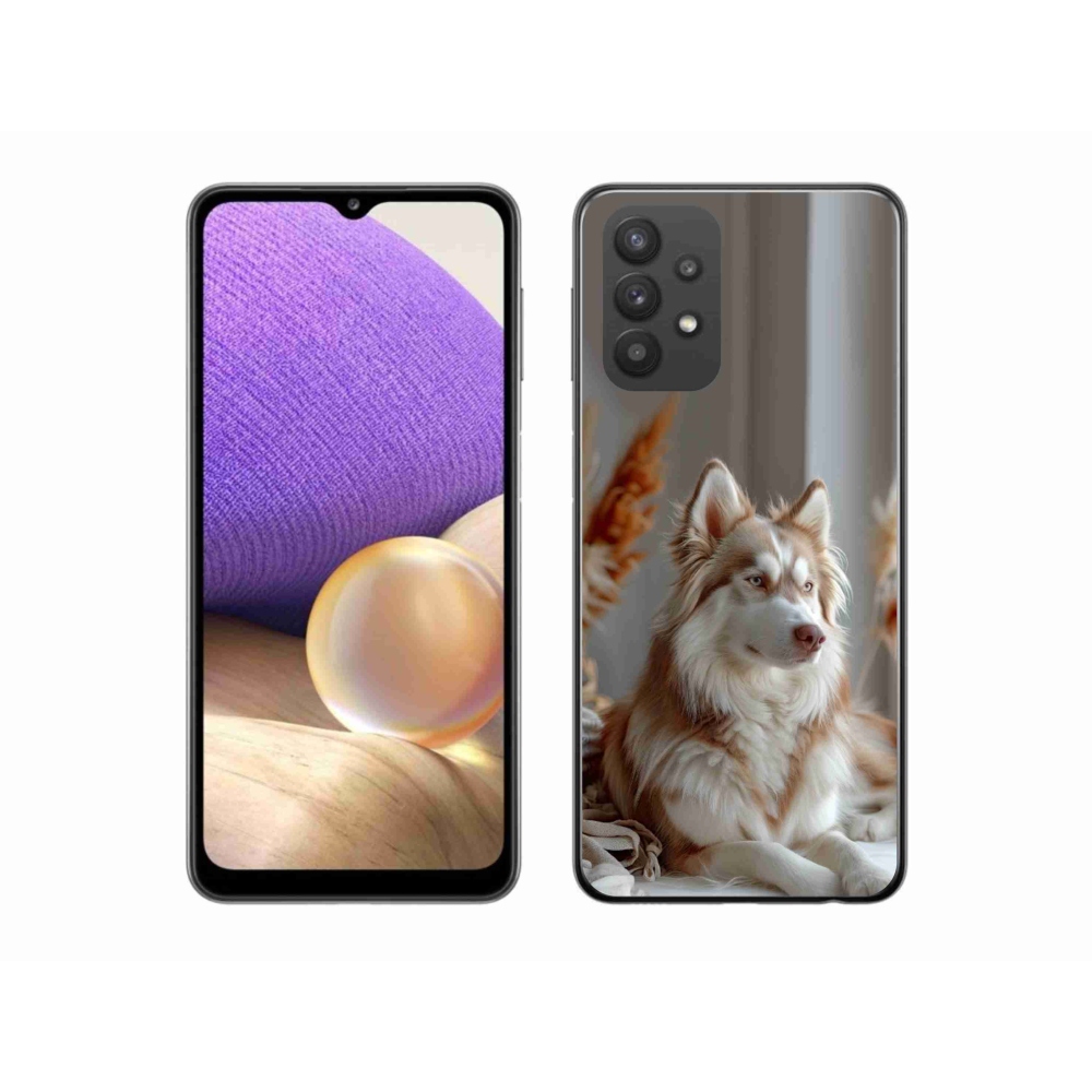 Gélový kryt mmCase na Samsung Galaxy A32 5G - pokojný sibírsky husky