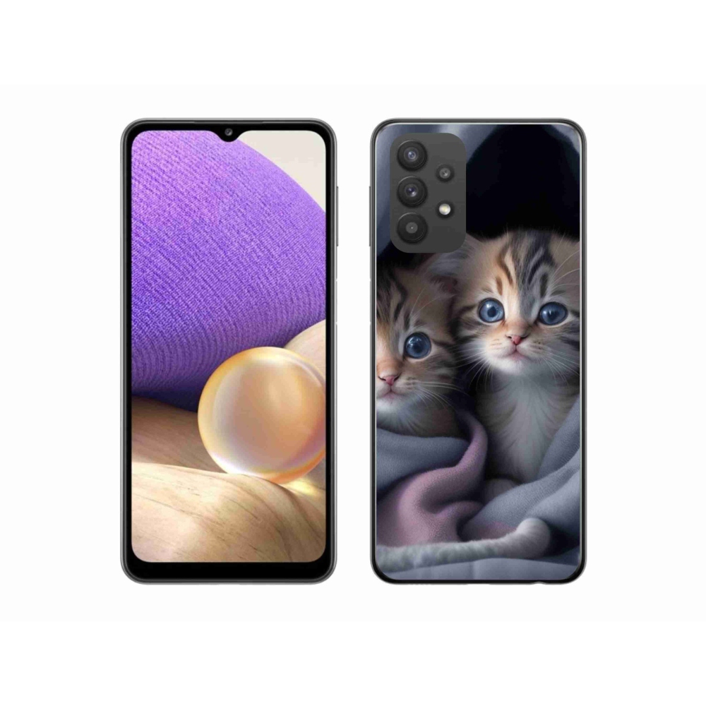 Gélový kryt mmCase na Samsung Galaxy A32 5G - mačacie duo 2