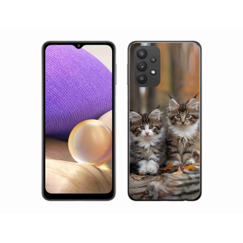 Gélový kryt mmCase na Samsung Galaxy A32 5G - mačacie duo 3