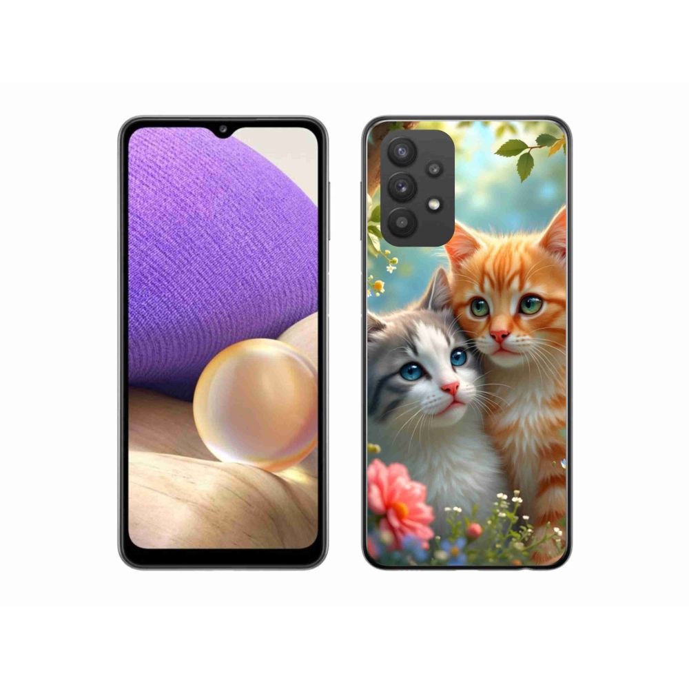 Gélový kryt mmCase na Samsung Galaxy A32 5G - mačacia láska 2