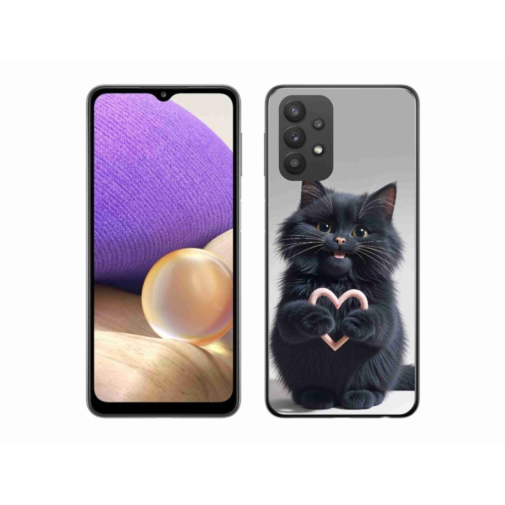 Gélový kryt mmCase na Samsung Galaxy A32 5G - mačacia láska 3