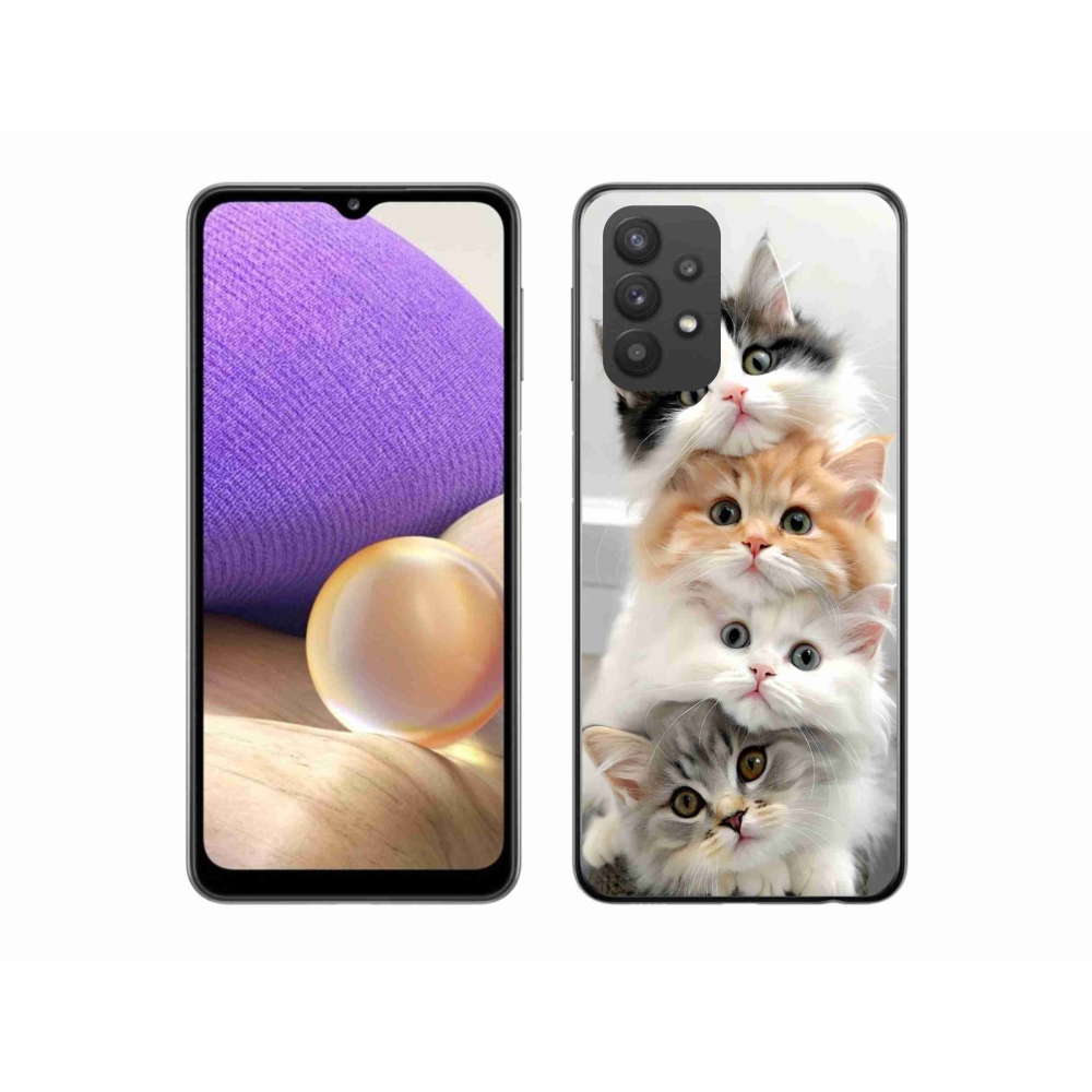 Gélový kryt mmCase na Samsung Galaxy A32 5G - mačacia partia