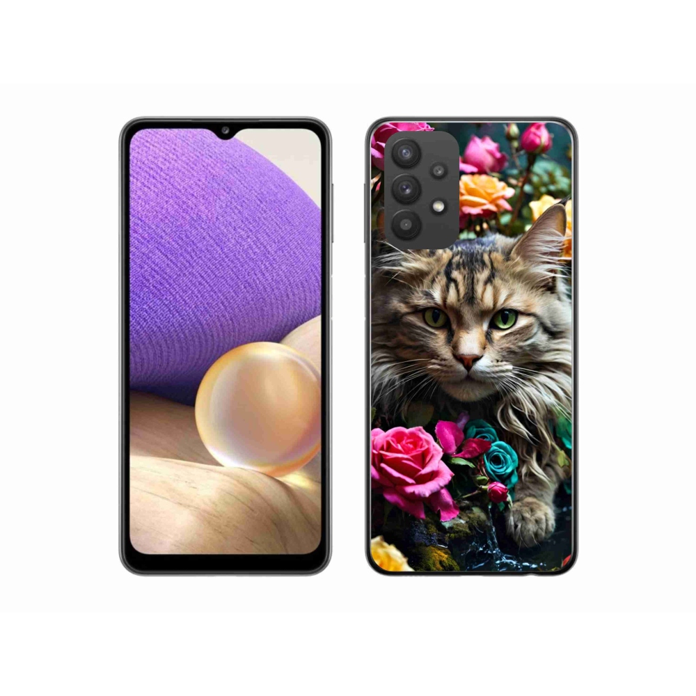 Gélový kryt mmCase na Samsung Galaxy A32 5G - mačacie pohľad 2