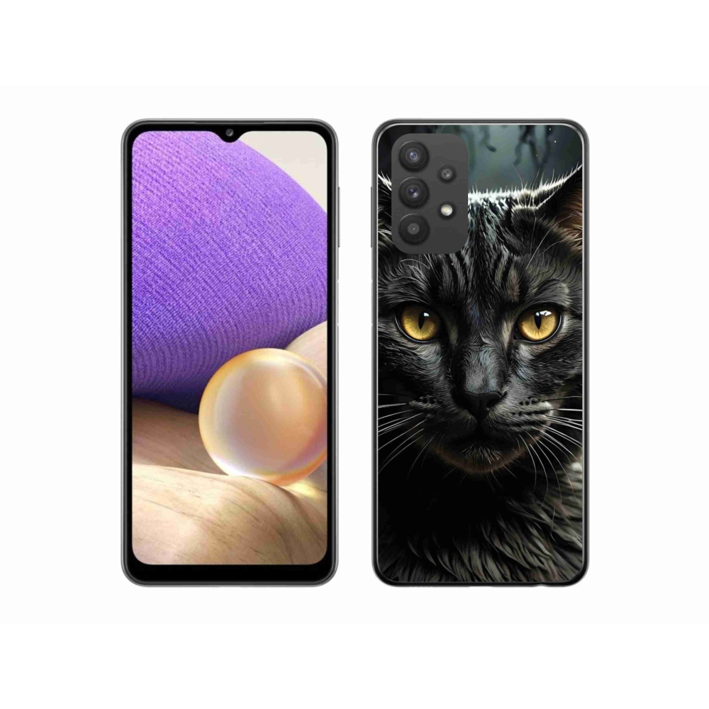 Gélový kryt mmCase na Samsung Galaxy A32 5G - mačacie pohľad 3