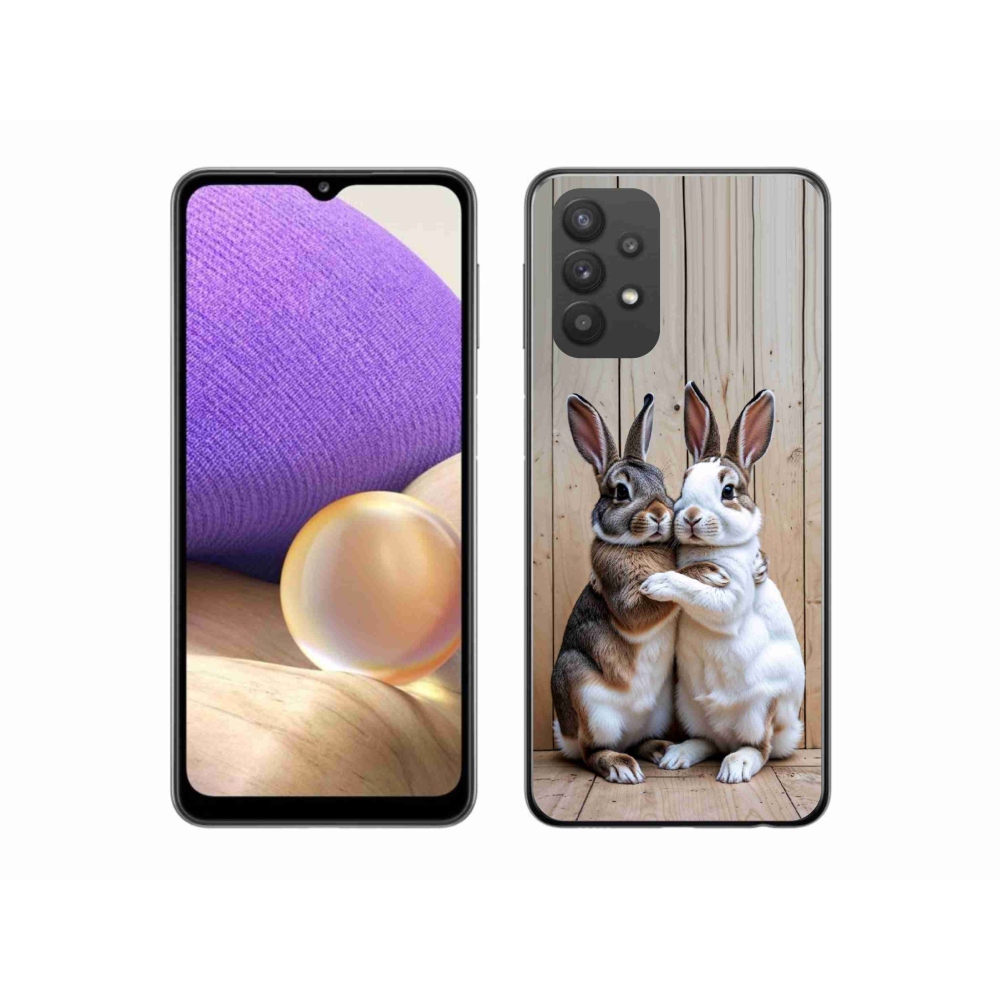 Gélový kryt mmCase na Samsung Galaxy A32 5G - králičie pár