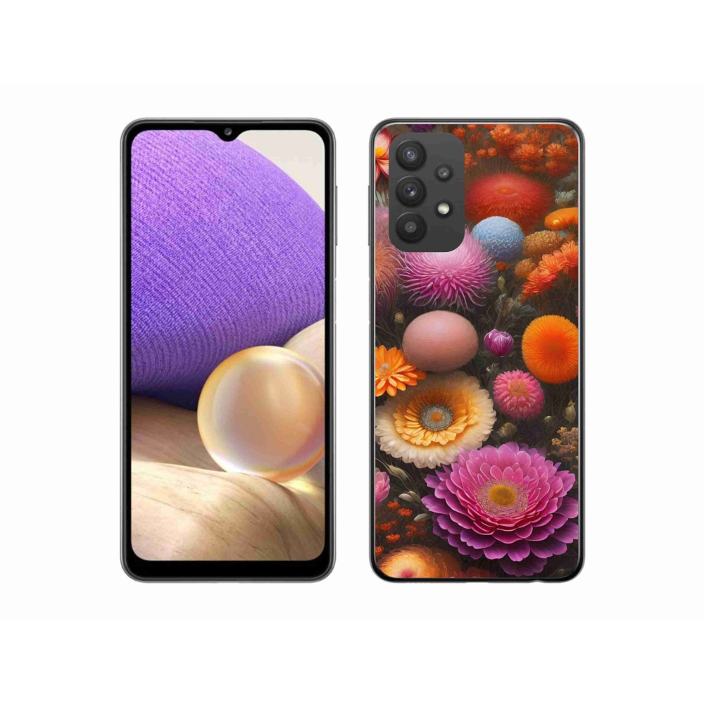 Gélový kryt mmCase na Samsung Galaxy A32 5G - kvetinová kompozícia