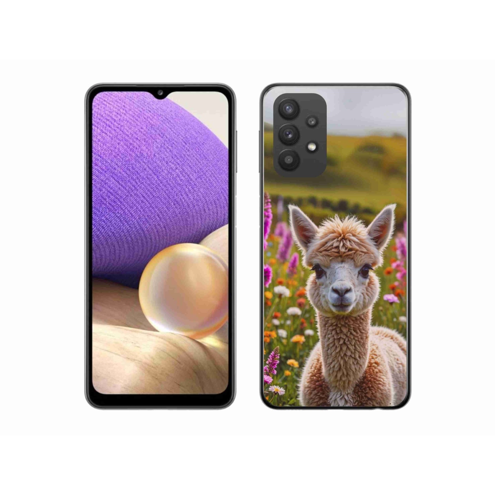 Gélový kryt mmCase na Samsung Galaxy A32 5G - lama na lúke