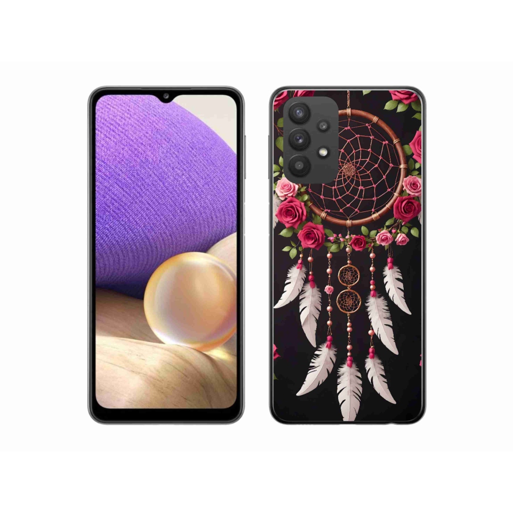 Gélový kryt mmCase na Samsung Galaxy A32 5G - lapač snov s ružami
