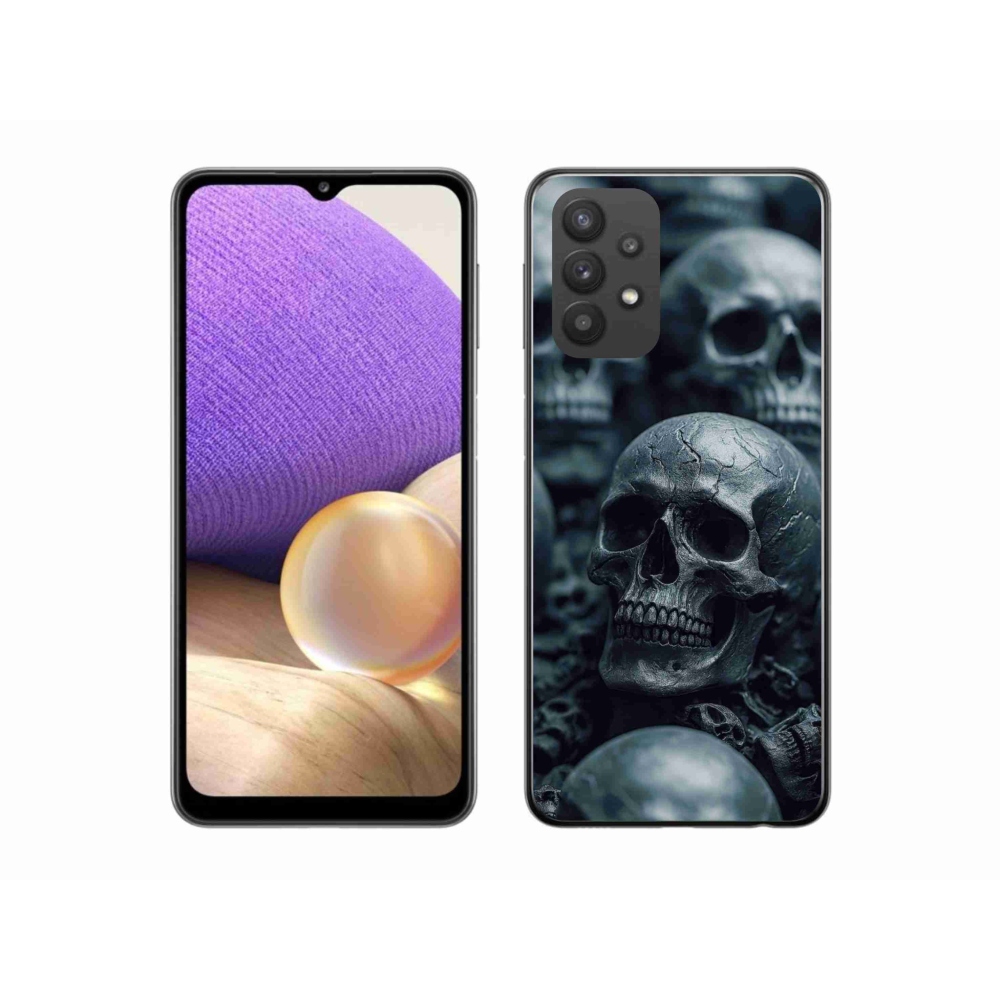 Gélový kryt mmCase na Samsung Galaxy A32 5G - lebka 2