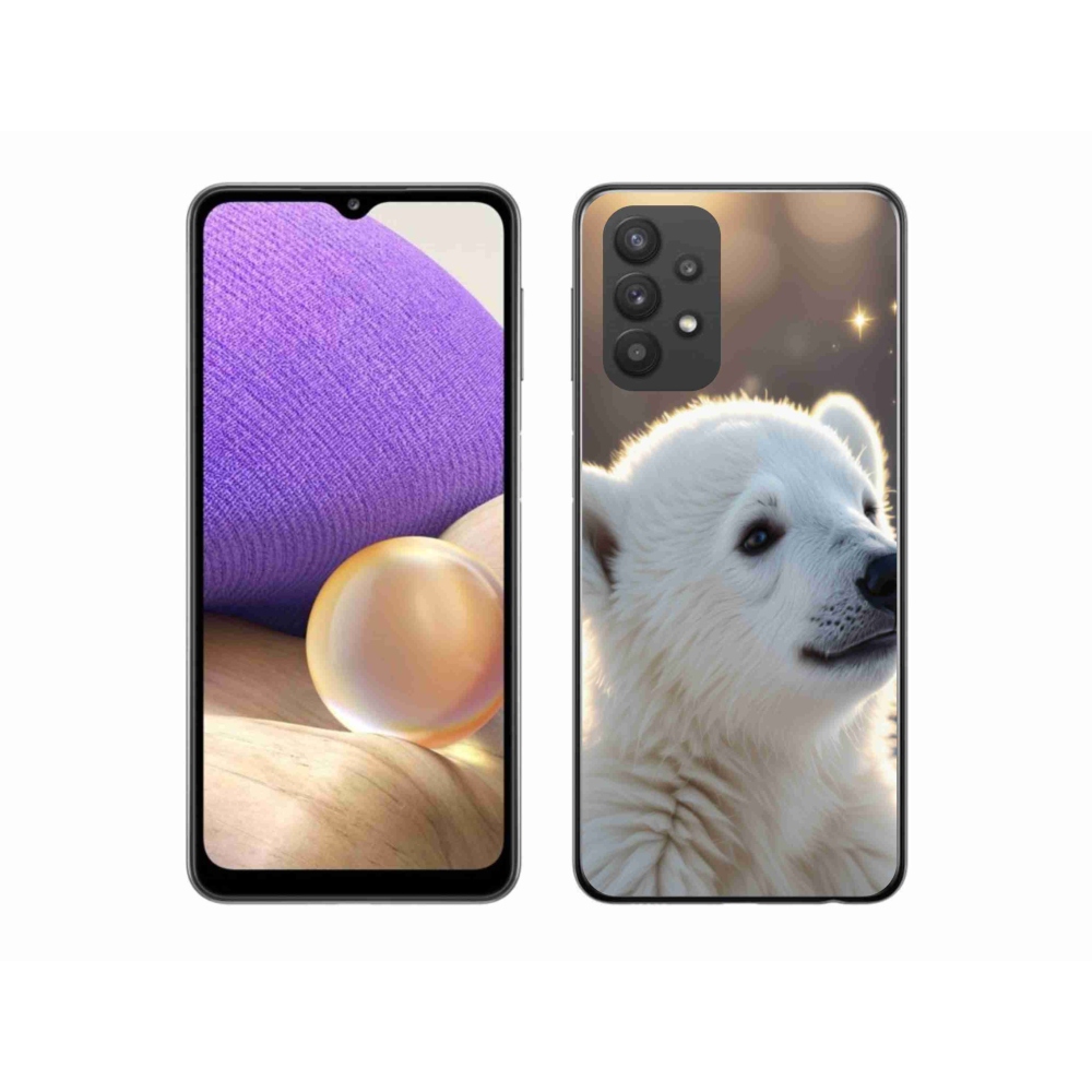 Gélový kryt mmCase na Samsung Galaxy A32 5G - ľadový medveď