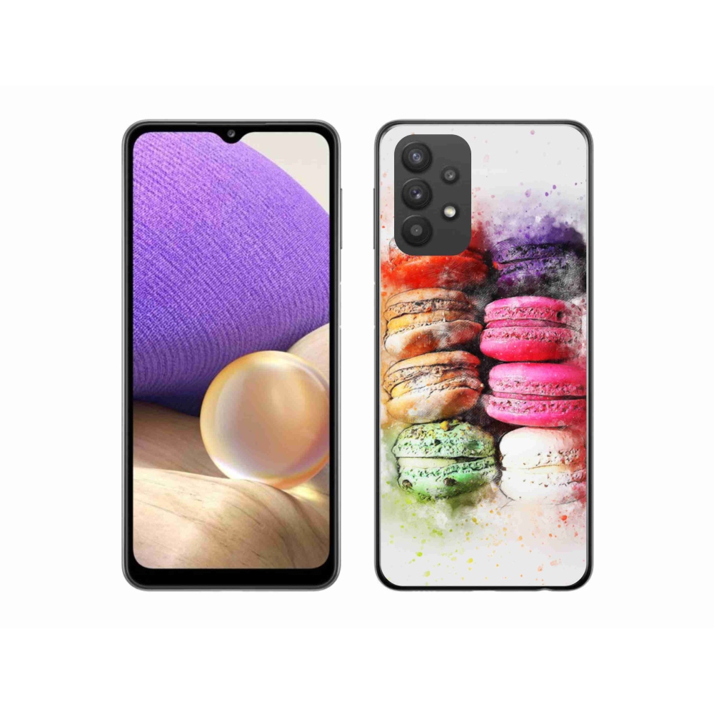 Gélový kryt mmCase na Samsung Galaxy A32 5G - makrónky