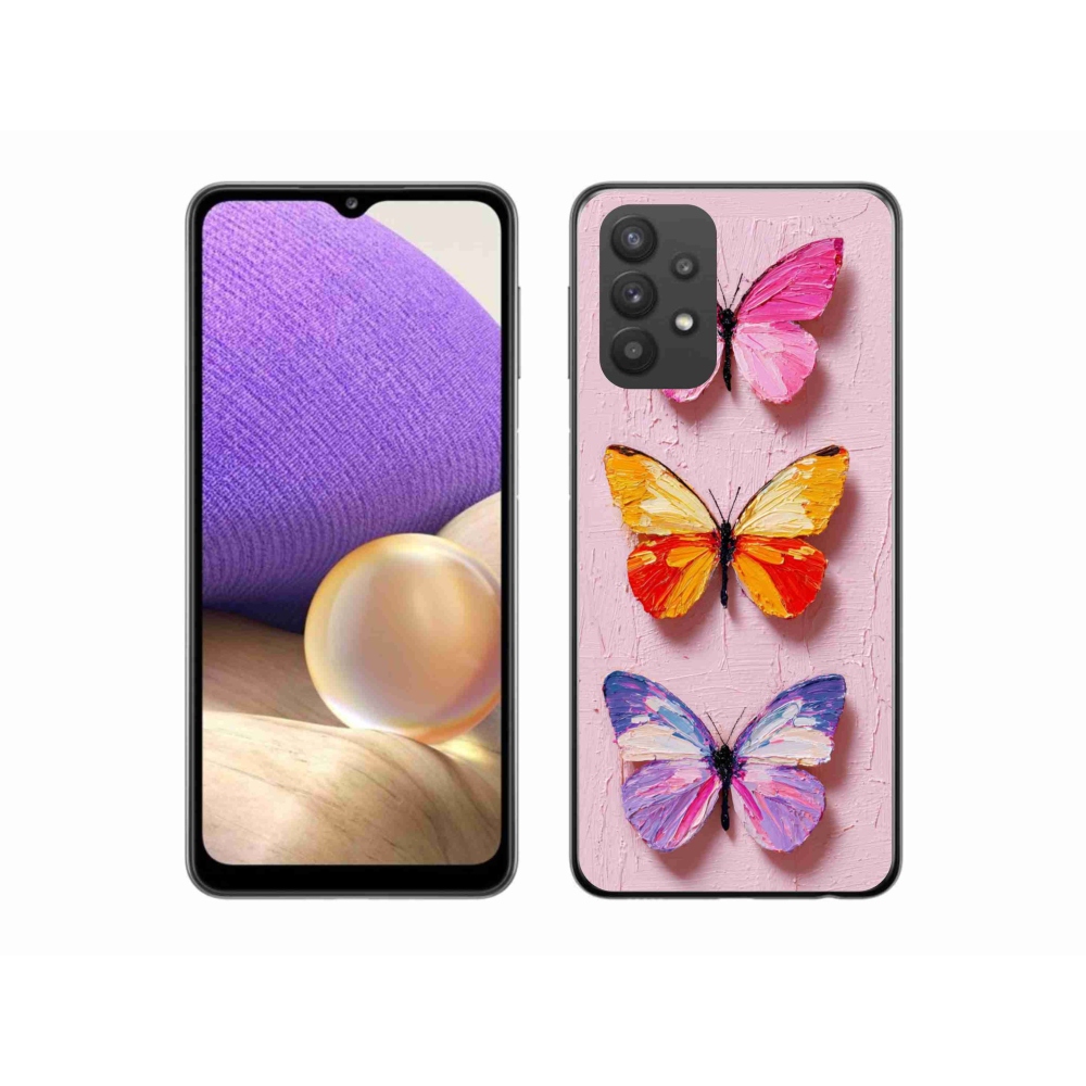 Gélový kryt mmCase na Samsung Galaxy A32 5G - motýlia trojica