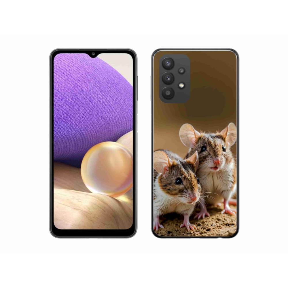 Gélový kryt mmCase na Samsung Galaxy A32 5G - myší duo