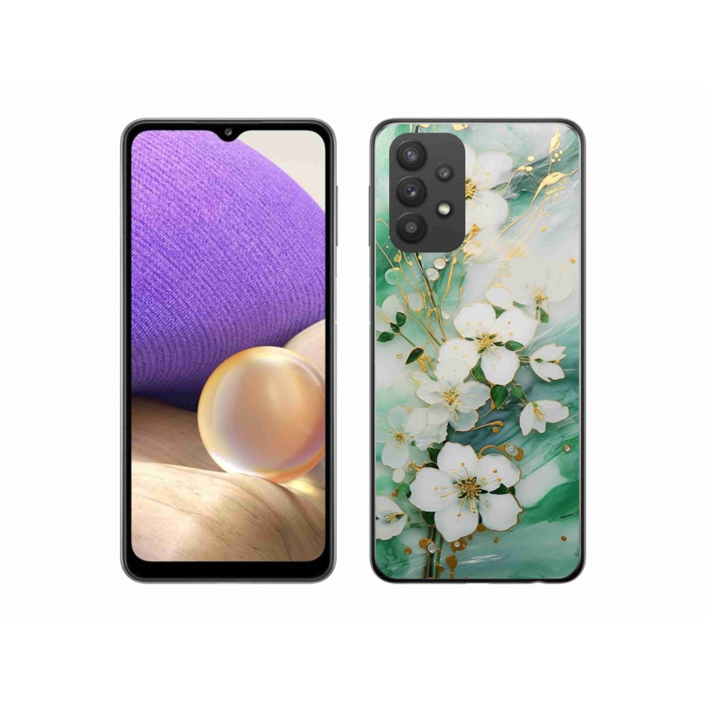 Gélový kryt mmCase na Samsung Galaxy A32 5G - nežné kvety