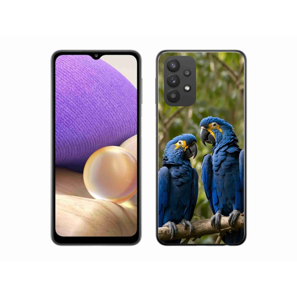 Gélový kryt mmCase na Samsung Galaxy A32 5G - papagájové duo