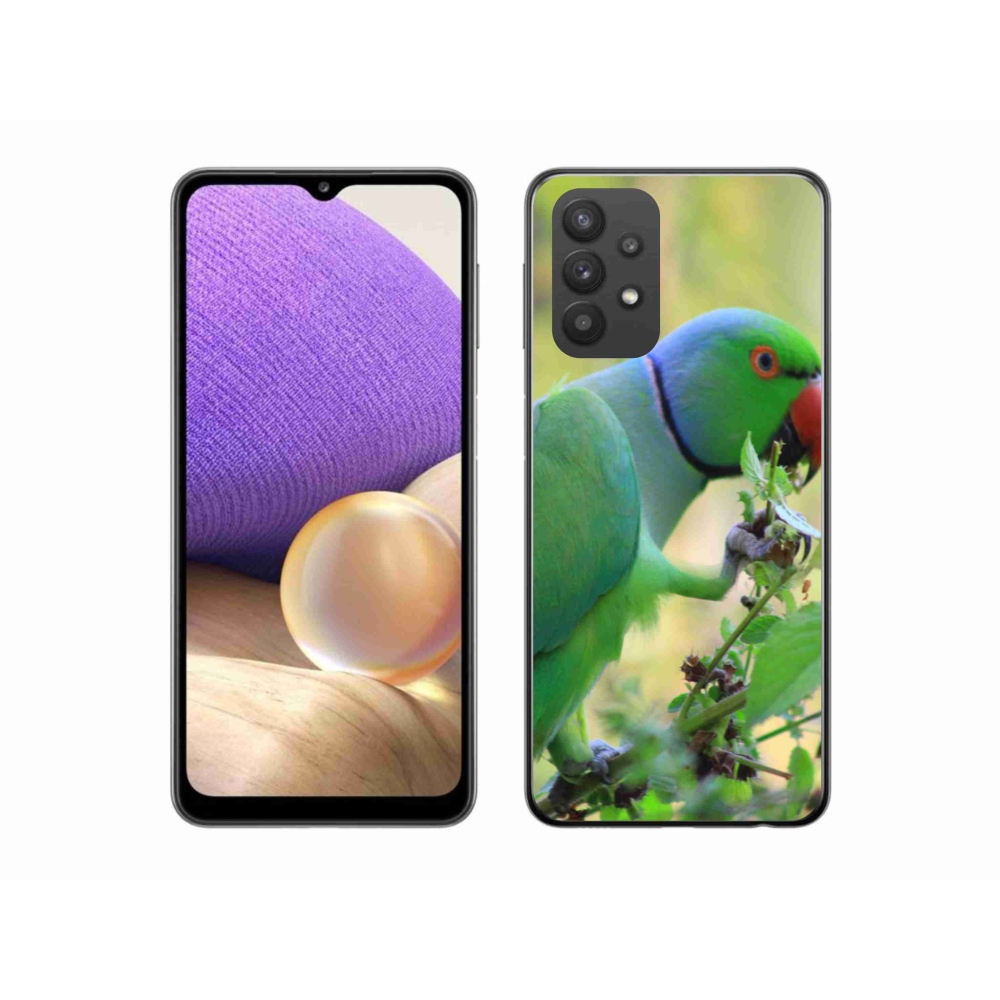 Gélový kryt mmCase na Samsung Galaxy A32 5G - papagáj alexandr