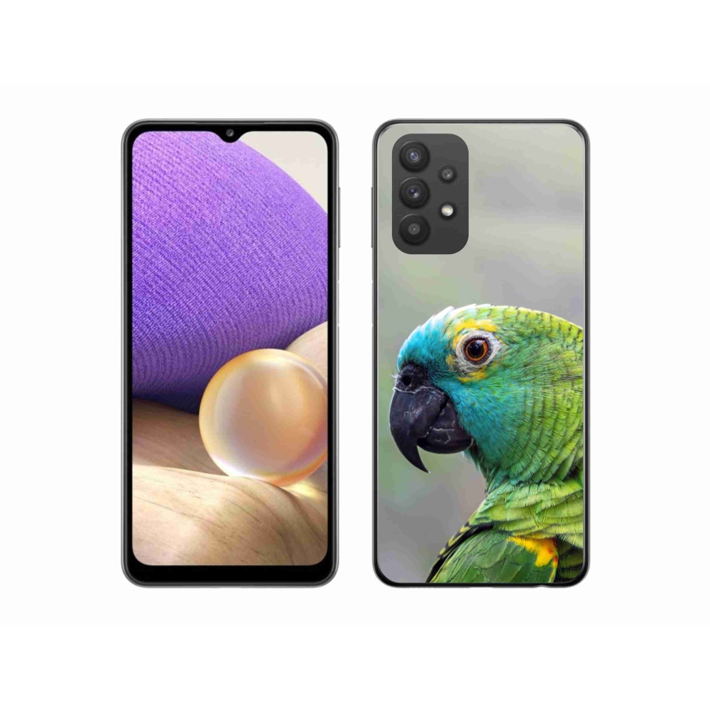 Gélový kryt mmCase na Samsung Galaxy A32 5G - papagáj amazoňan