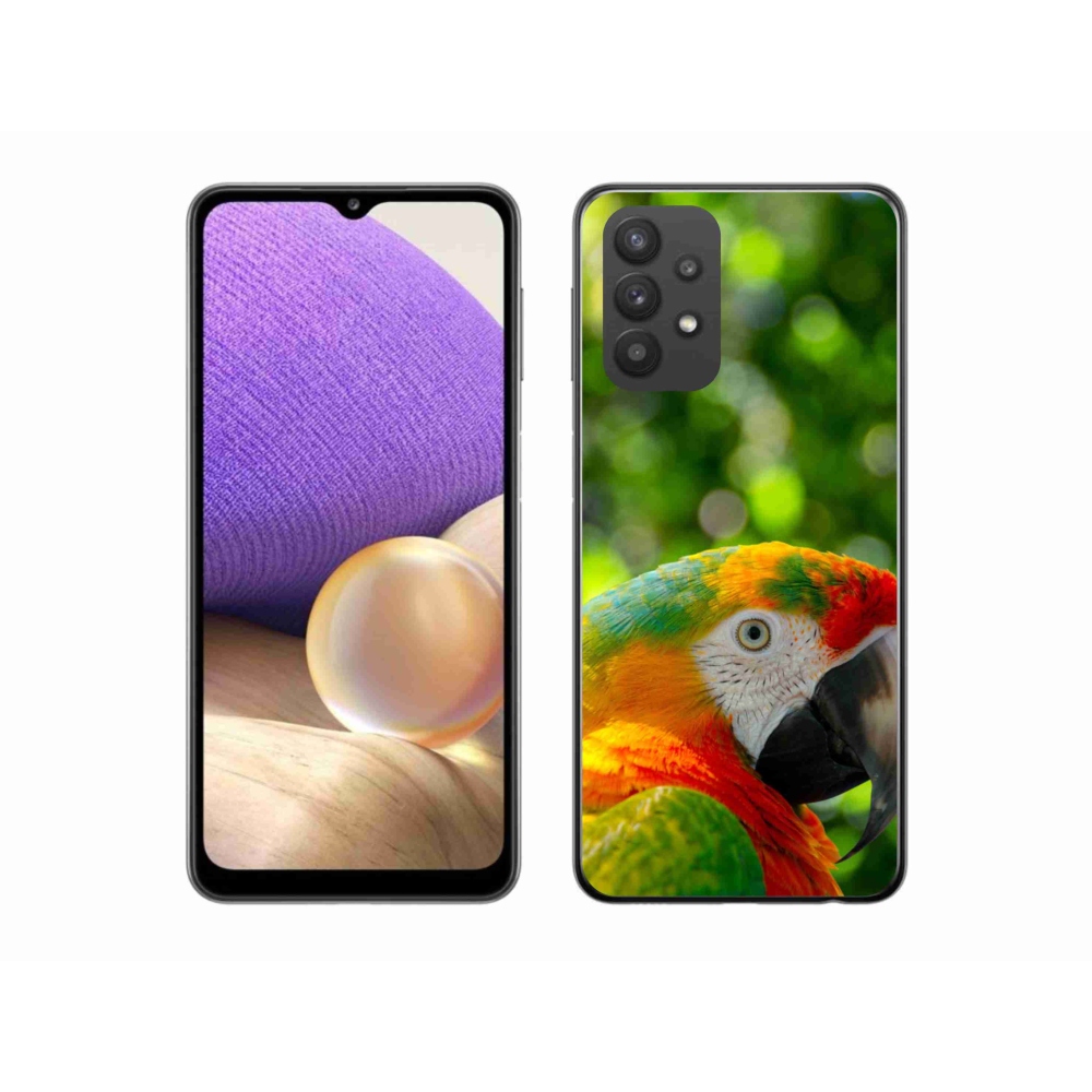 Gélový kryt mmCase na Samsung Galaxy A32 5G - papagáj ara 3