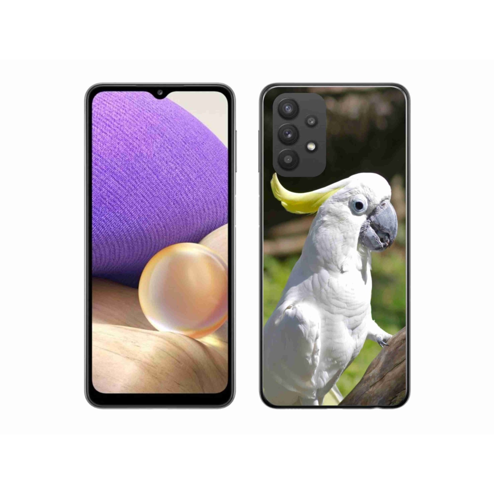 Gélový kryt mmCase na Samsung Galaxy A32 5G - papagáj kakadu 2