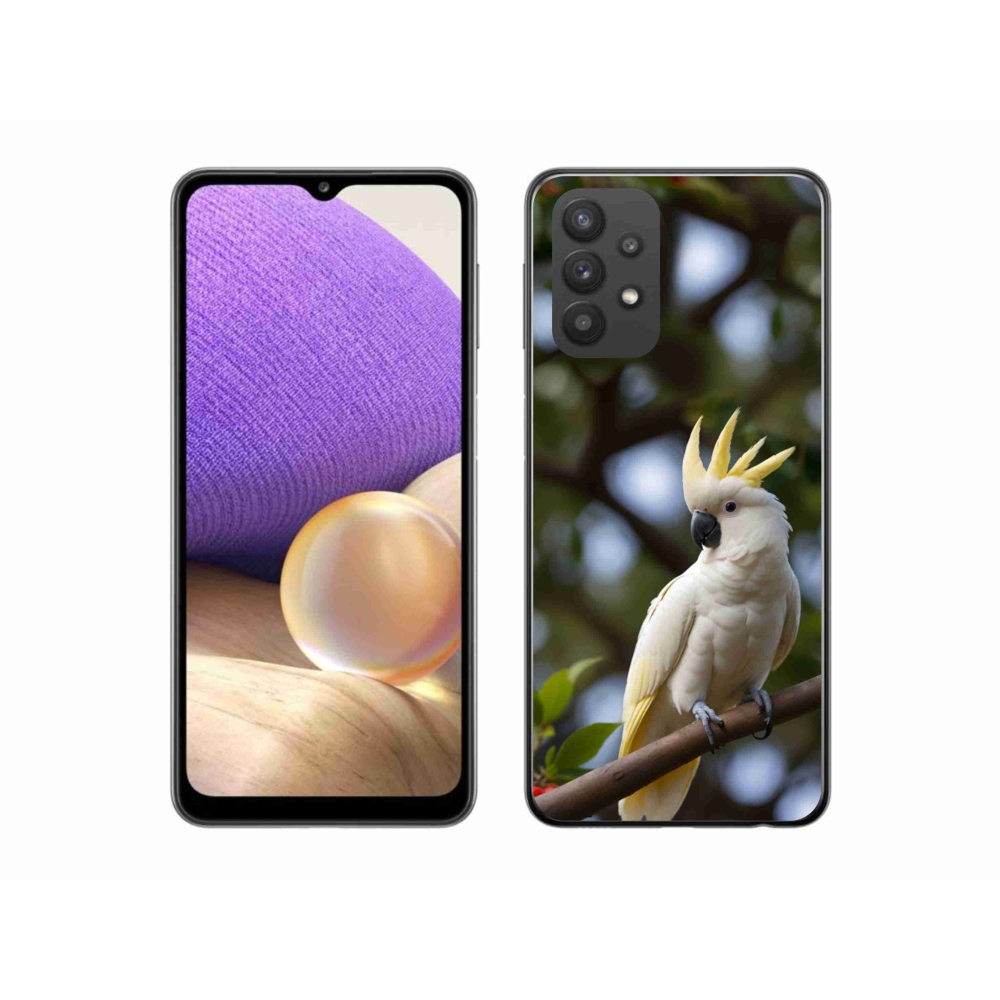 Gélový kryt mmCase na Samsung Galaxy A32 5G - papagáj kakadu 3