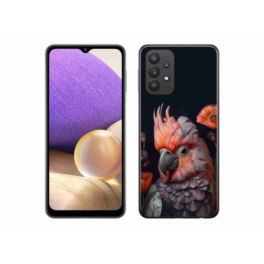 Gélový kryt mmCase na Samsung Galaxy A32 5G - papagáj kakadu vo farbách