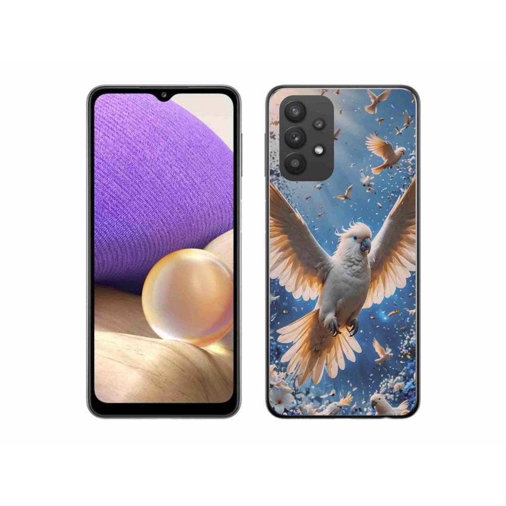 Gélový kryt mmCase na Samsung Galaxy A32 5G - papagáj kakadu