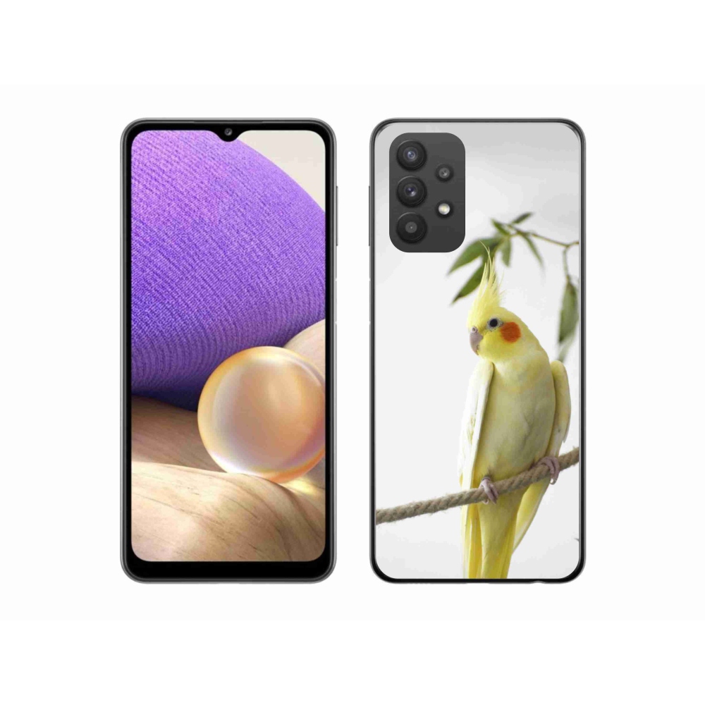 Gélový kryt mmCase na Samsung Galaxy A32 5G - papagáj korela chocholatá