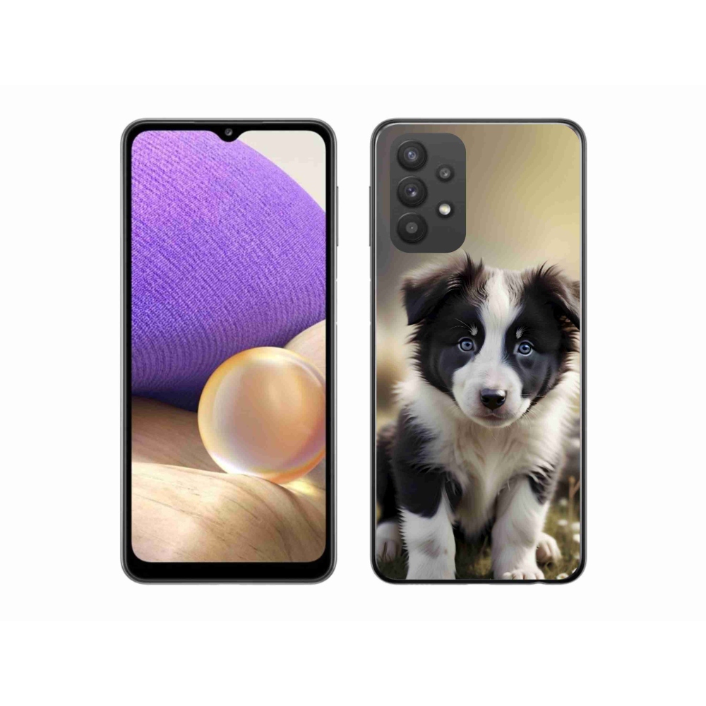 Gélový kryt mmCase na Samsung Galaxy A32 5G - roztomilá border kólia