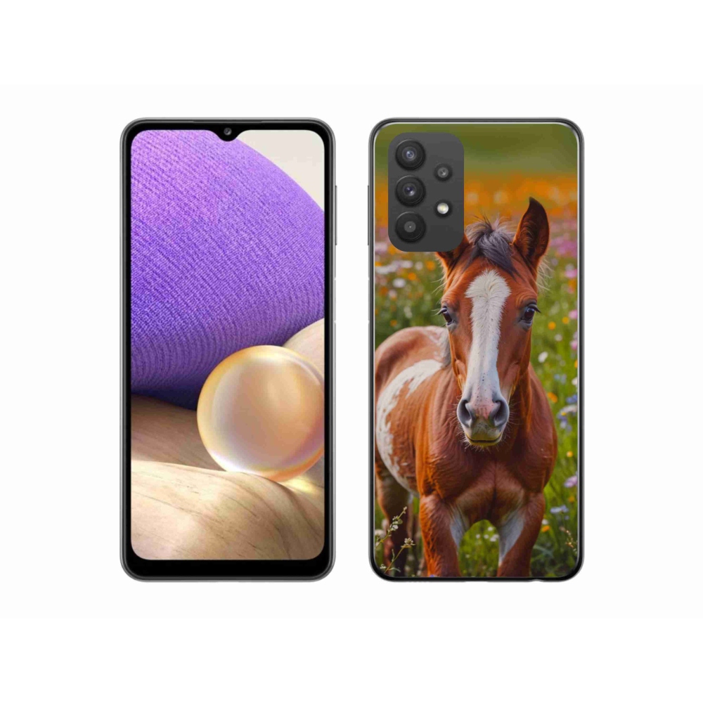 Gélový kryt mmCase na Samsung Galaxy A32 5G - roztomilé žriebä