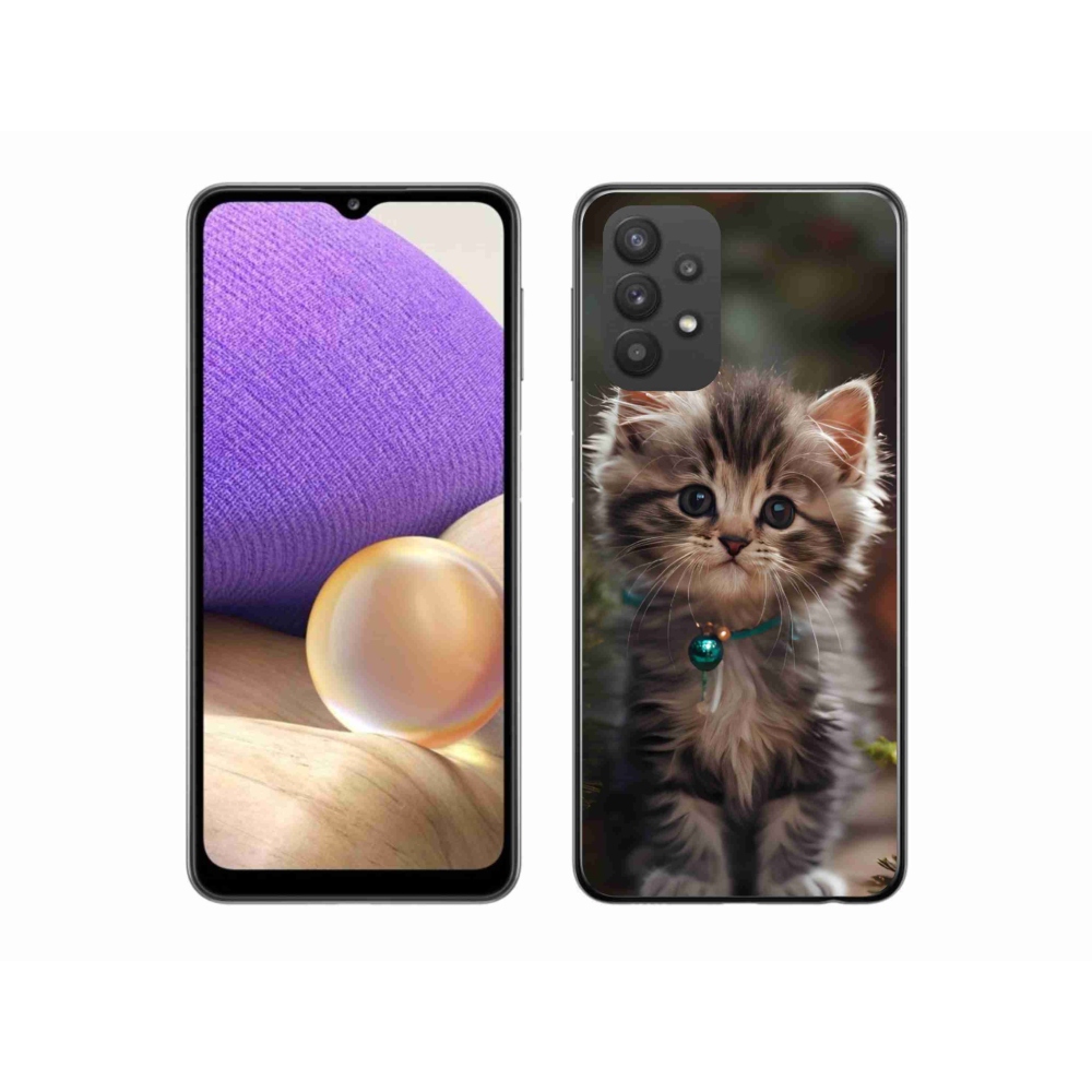 Gélový kryt mmCase na Samsung Galaxy A32 5G - roztomilé mačiatko 11