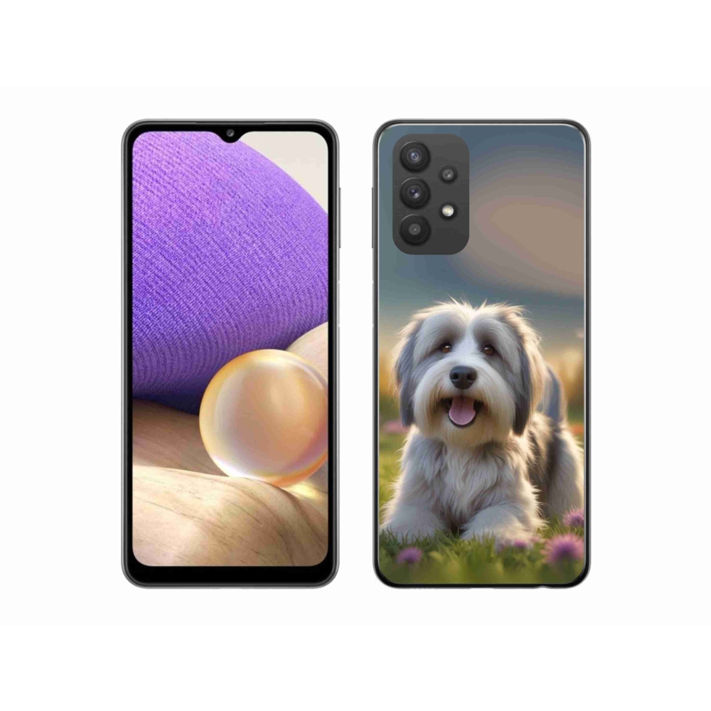 Gélový kryt mmCase na Samsung Galaxy A32 5G - roztomilý havanský psík