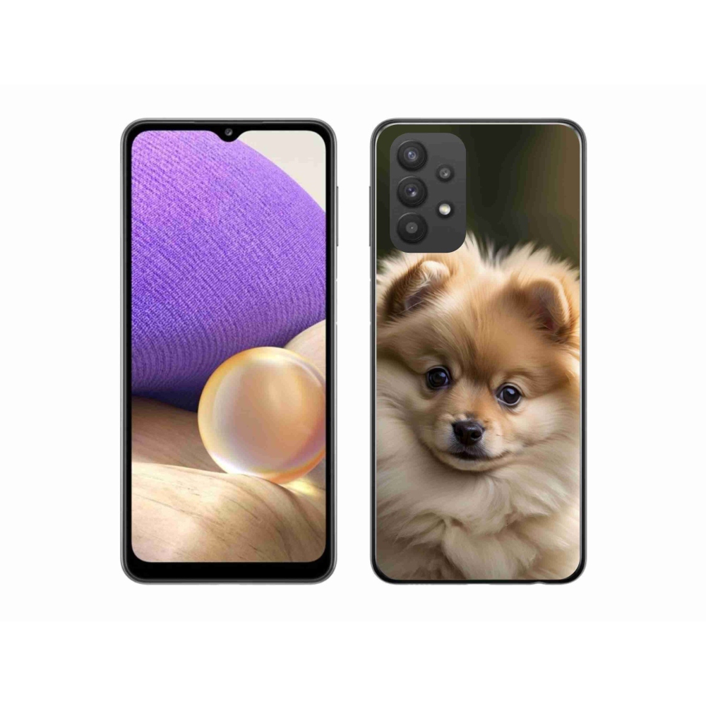 Gélový kryt mmCase na Samsung Galaxy A32 5G - roztomilý pomeranian 2