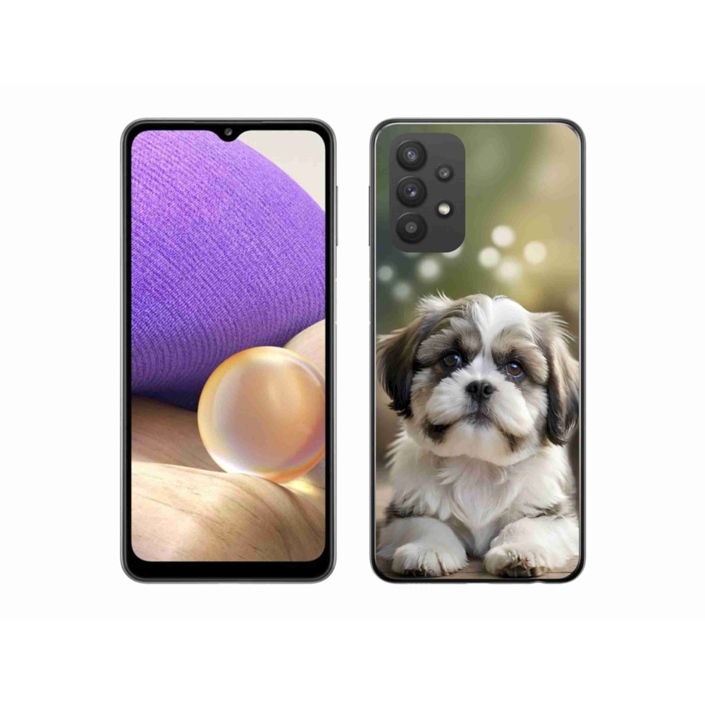 Gélový kryt mmCase na Samsung Galaxy A32 5G - roztomilý shih-tzu