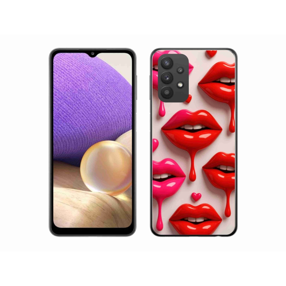 Gélový kryt mmCase na Samsung Galaxy A32 5G - pery 2