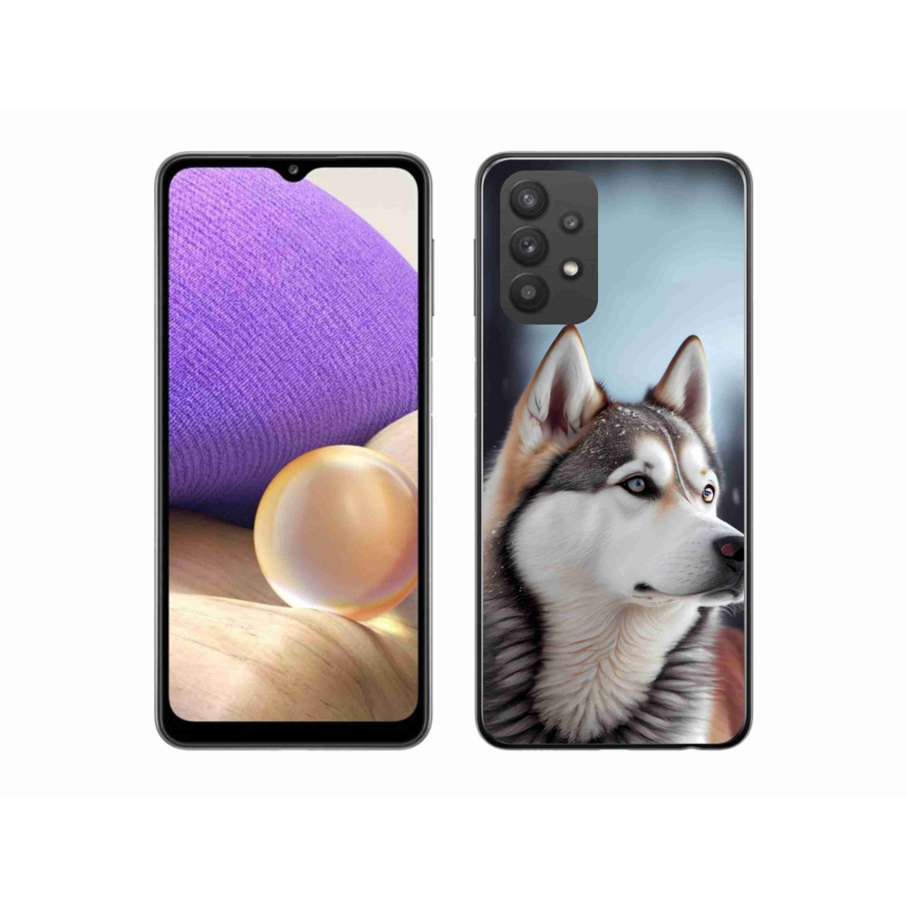Gélový kryt mmCase na Samsung Galaxy A32 5G - sibírsky husky