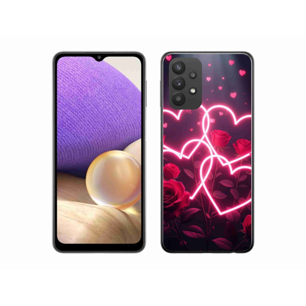Gélový kryt mmCase na Samsung Galaxy A32 5G - srdce lásky