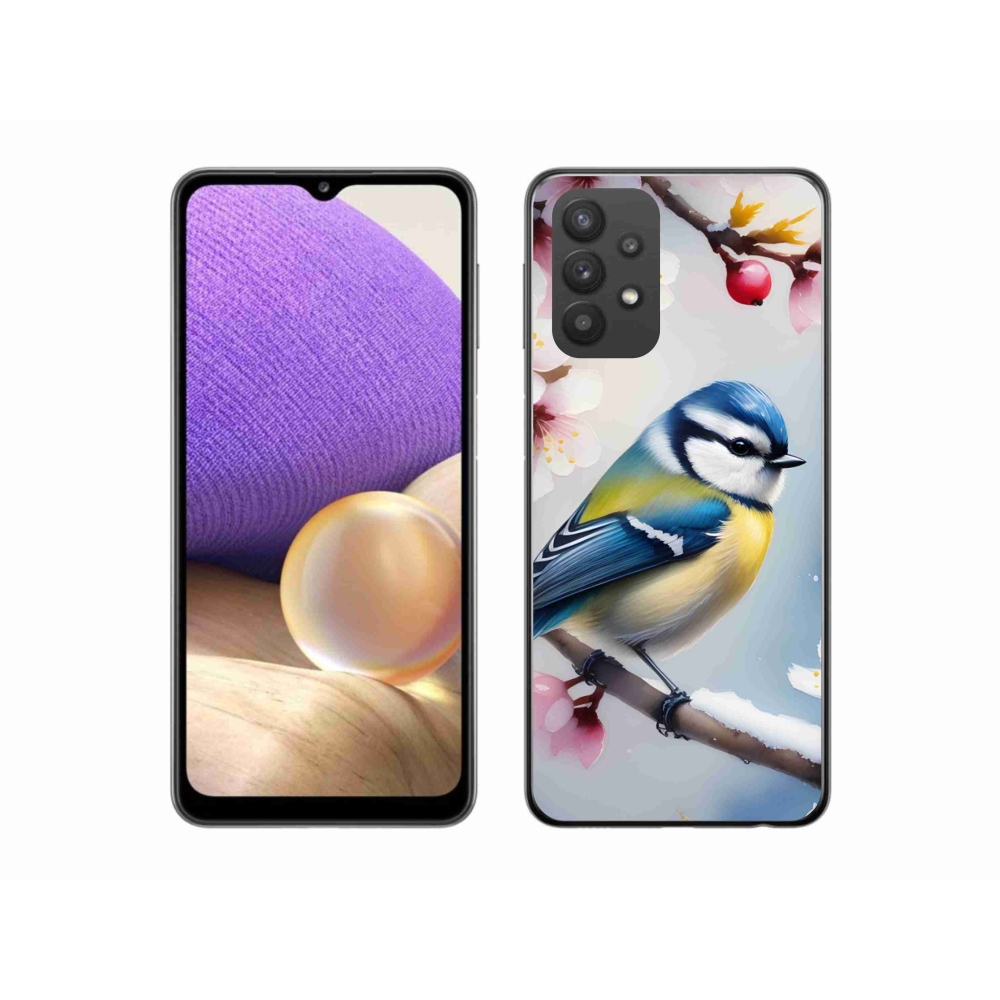 Gélový kryt mmCase na Samsung Galaxy A32 5G - sýkorka