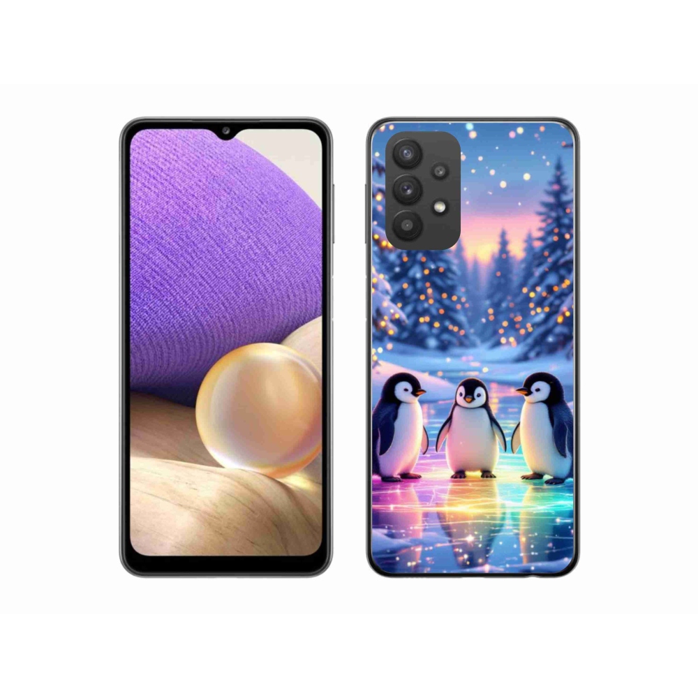 Gélový kryt mmCase na Samsung Galaxy A32 5G - tučniaky