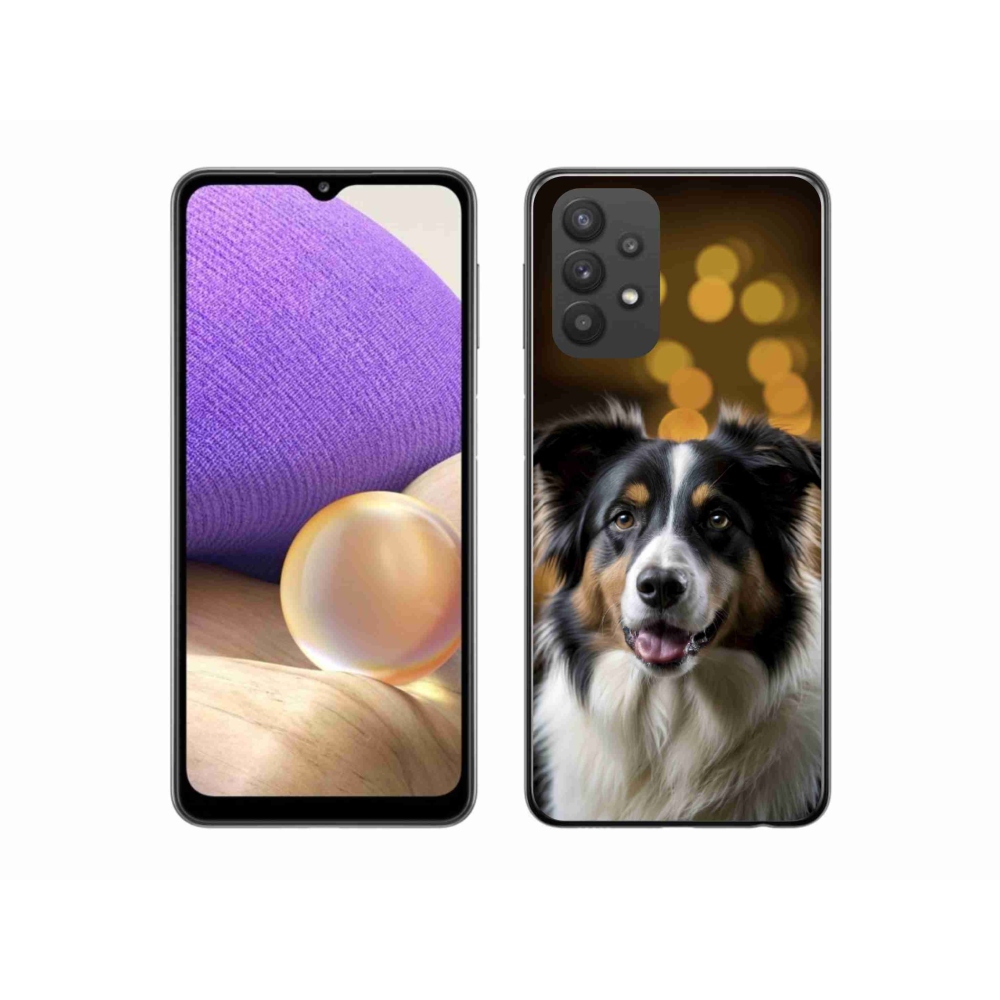 Gélový kryt mmCase na Samsung Galaxy A32 5G - usmievavý austrálsky ovčiak