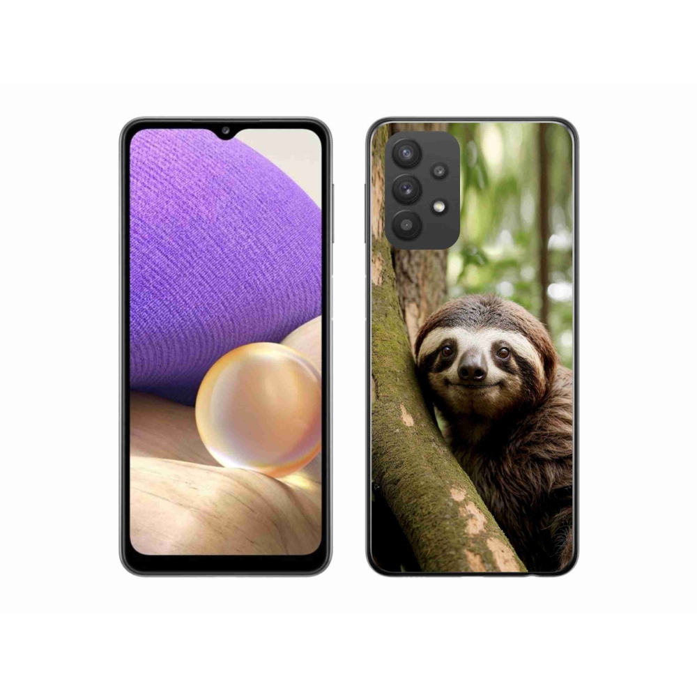 Gélový kryt mmCase na Samsung Galaxy A32 5G - usmievavý leňochod