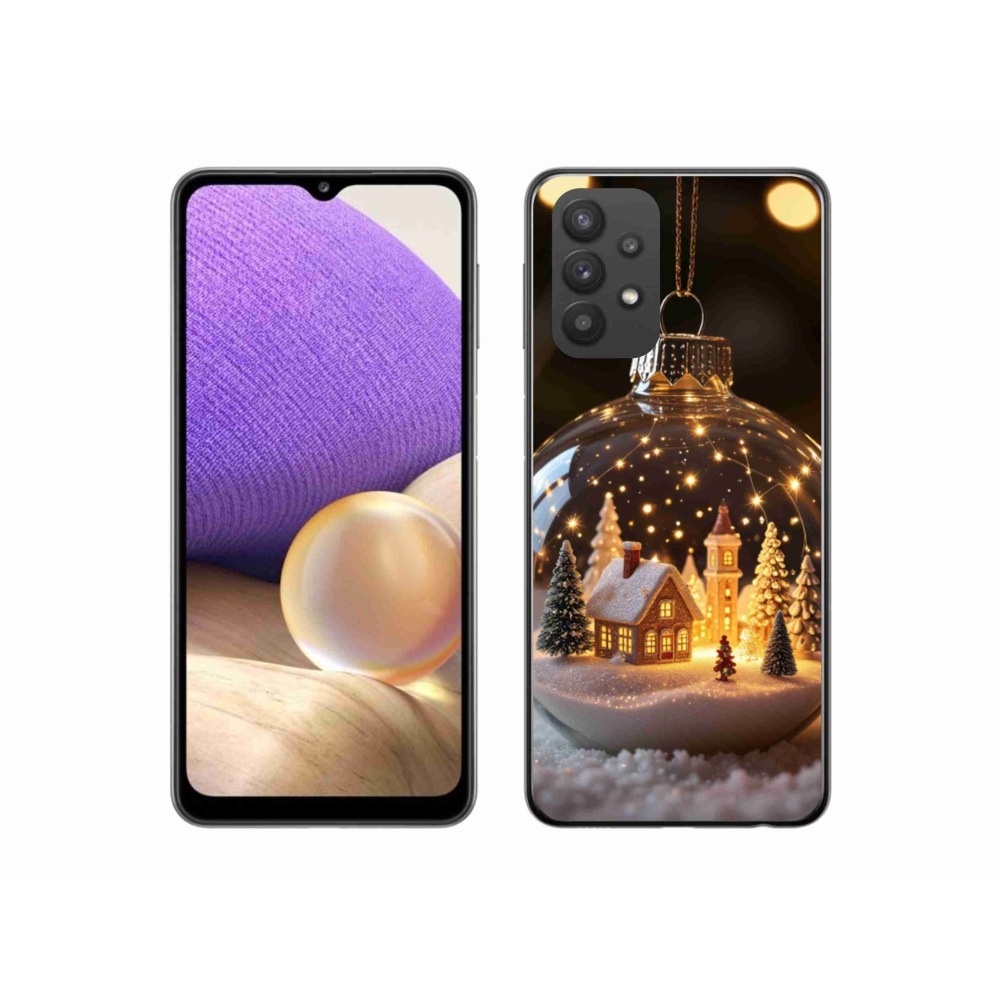 Gélový kryt mmCase na Samsung Galaxy A32 5G - vianočné gule 3