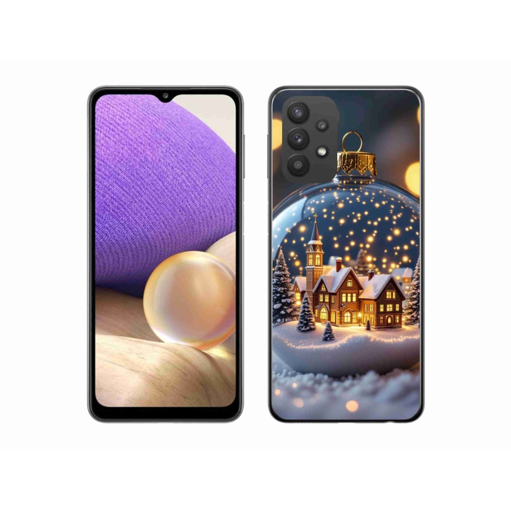 Gélový kryt mmCase na Samsung Galaxy A32 5G - vianočné gule 4