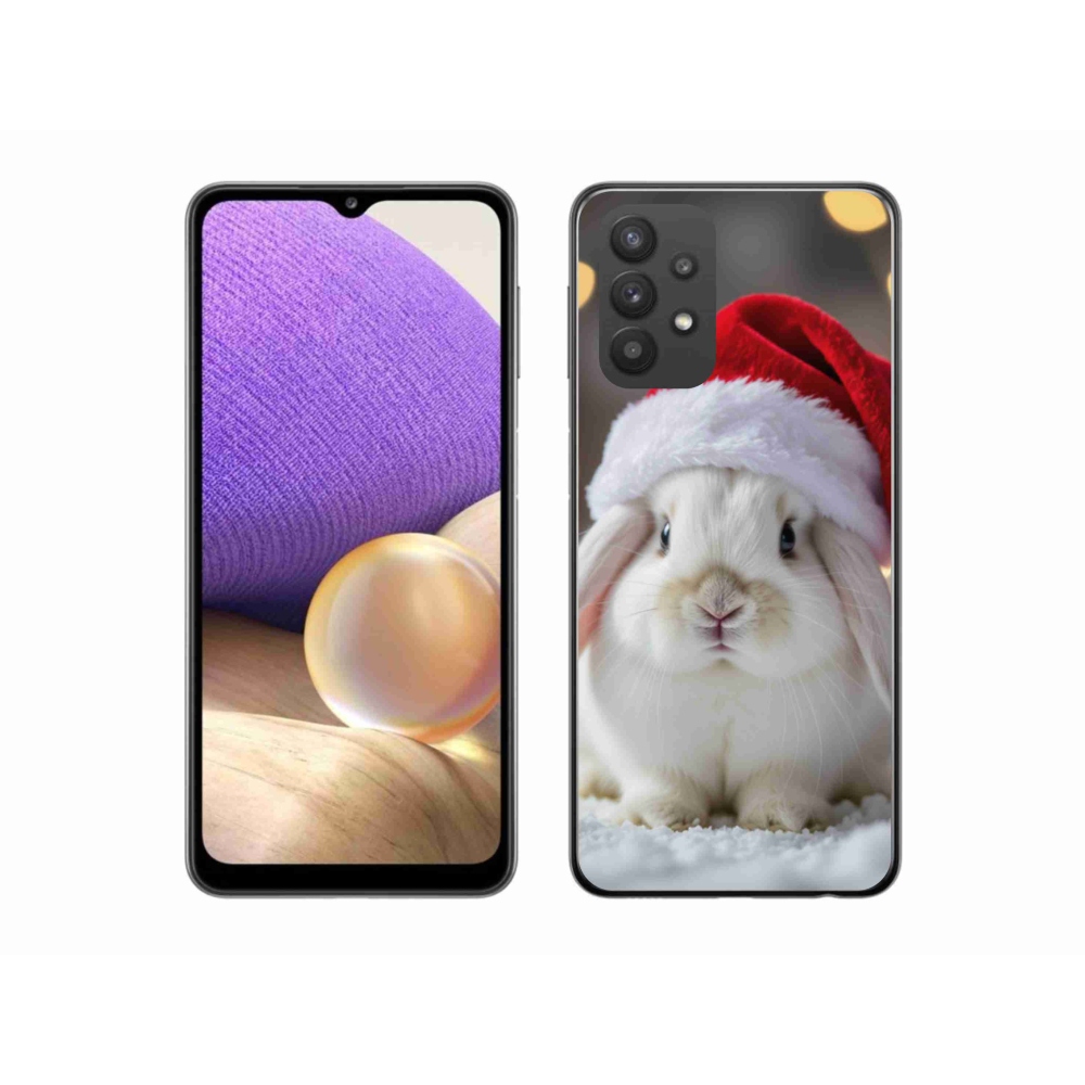 Gélový kryt mmCase na Samsung Galaxy A32 5G - vianočný králik