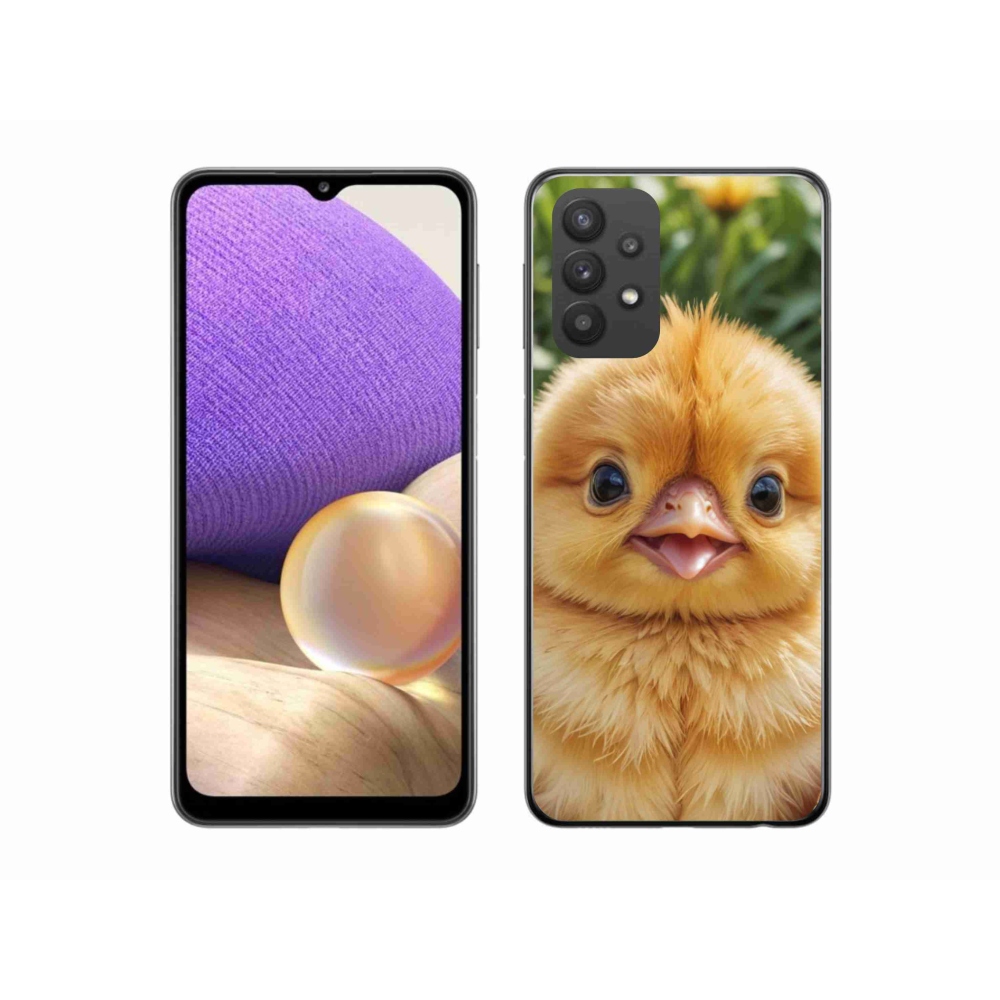 Gélový kryt mmCase na Samsung Galaxy A32 5G - veselé kuriatko