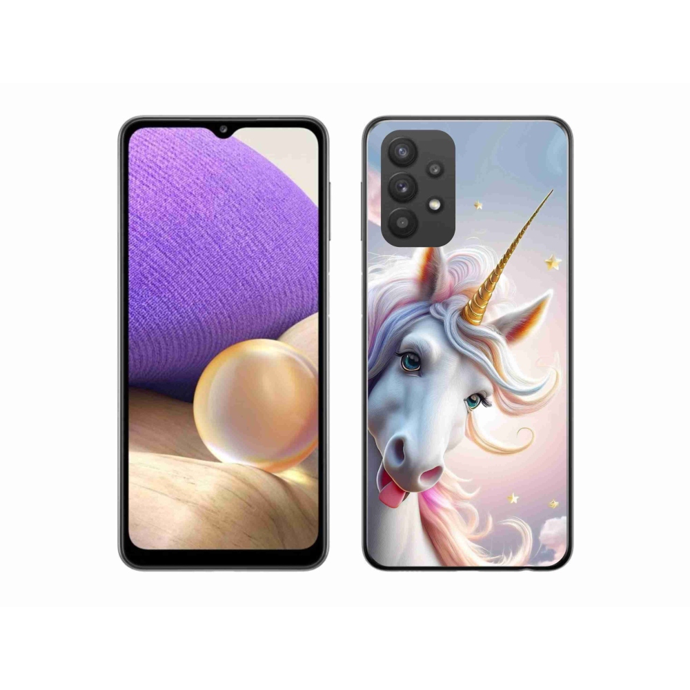 Gélový kryt mmCase na Samsung Galaxy A32 5G - veselý jednorožec